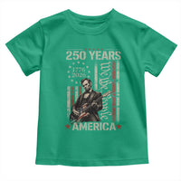 Abraham Lincoln Playing Guitar 4th July 250 Years America Toddler T Shirt