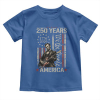 Abraham Lincoln Playing Guitar 4th July 250 Years America Toddler T Shirt