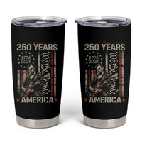 Abraham Lincoln Playing Guitar 4th July 250 Years America Tumbler Cup