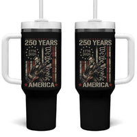 Abraham Lincoln Playing Guitar 4th July 250 Years America Tumbler With Handle