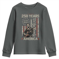 Abraham Lincoln Playing Guitar 4th July 250 Years America Youth Sweatshirt