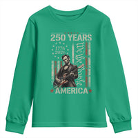 Abraham Lincoln Playing Guitar 4th July 250 Years America Youth Sweatshirt