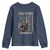 Abraham Lincoln Playing Guitar 4th July 250 Years America Youth Sweatshirt