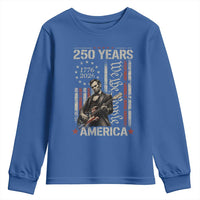 Abraham Lincoln Playing Guitar 4th July 250 Years America Youth Sweatshirt