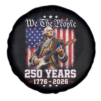 George Washington Playing Guitar 250th Anniversary USA Spare Tire Cover We The People 250 Years 1776 2026
