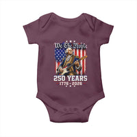 George Washington Playing Guitar 250th Anniversary USA Baby Onesie We The People 250 Years 1776 2026
