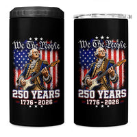 George Washington Playing Guitar 250th Anniversary USA 4 in 1 Can Cooler Tumbler We The People 250 Years 1776 2026