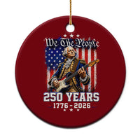 George Washington Playing Guitar 250th Anniversary USA Ceramic Ornament We The People 250 Years 1776 2026