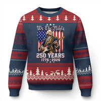 George Washington Playing Guitar 250th Anniversary USA Ugly Christmas Sweater We The People 250 Years 1776 2026