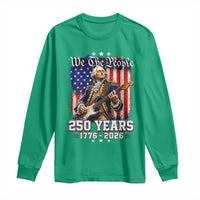 George Washington Playing Guitar 250th Anniversary USA Long Sleeve Shirt We The People 250 Years 1776 2026