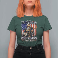 George Washington Playing Guitar 250th Anniversary USA T Shirt For Women We The People 250 Years 1776 2026