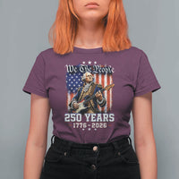 George Washington Playing Guitar 250th Anniversary USA T Shirt For Women We The People 250 Years 1776 2026