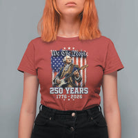 George Washington Playing Guitar 250th Anniversary USA T Shirt For Women We The People 250 Years 1776 2026