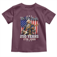 George Washington Playing Guitar 250th Anniversary USA Toddler T Shirt We The People 250 Years 1776 2026