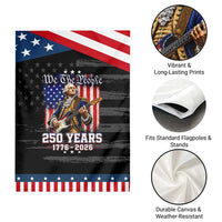 George Washington Playing Guitar 250th Anniversary USA Patriotic Garden Flag We The People 250 Years 1776 2026