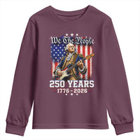 George Washington Playing Guitar 250th Anniversary USA Youth Sweatshirt We The People 250 Years 1776 2026
