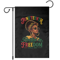 Juneteenth Rooted In Freedom Since 1865 Garden Flag Black Women African American