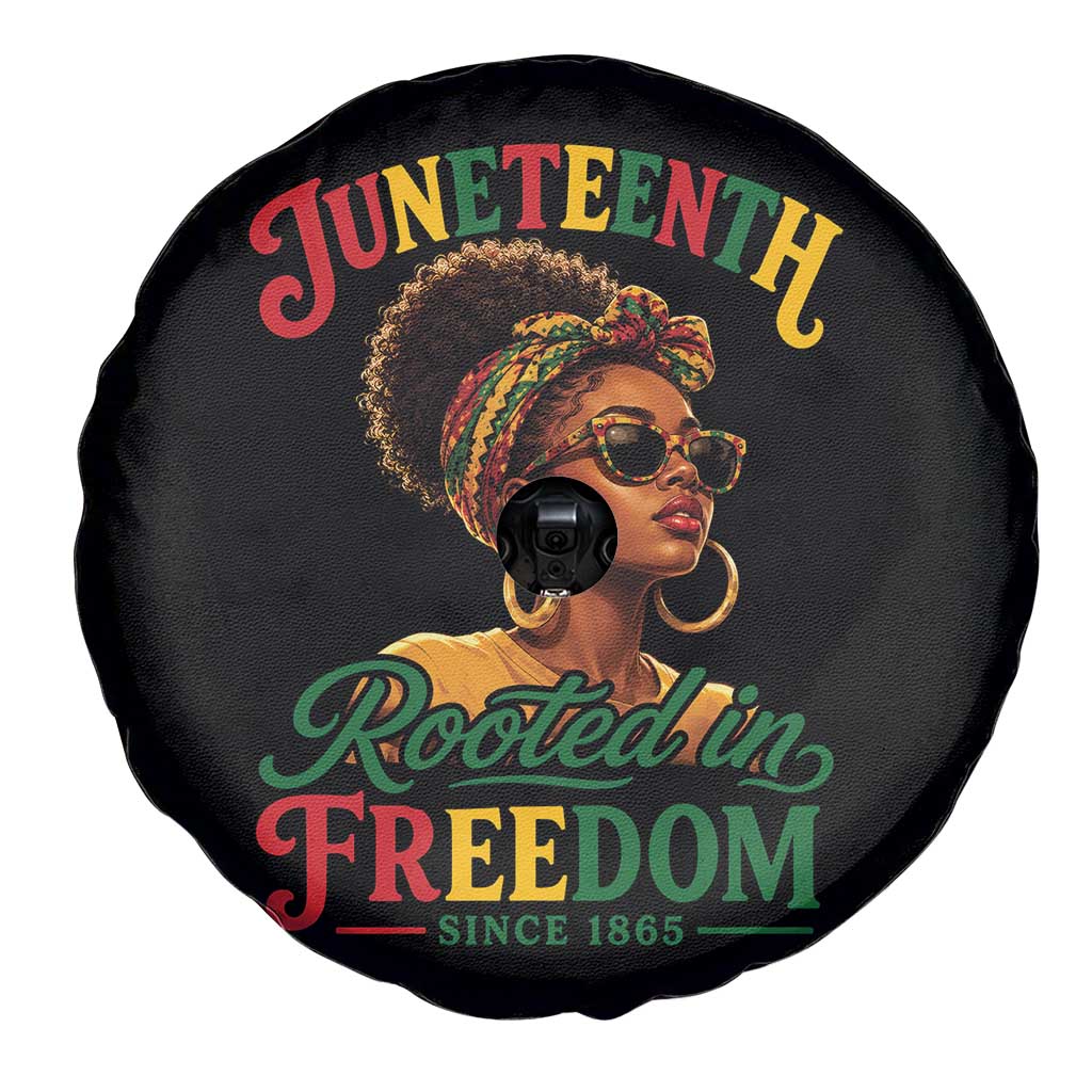 Juneteenth Rooted In Freedom Since 1865 Spare Tire Cover Black Women African American