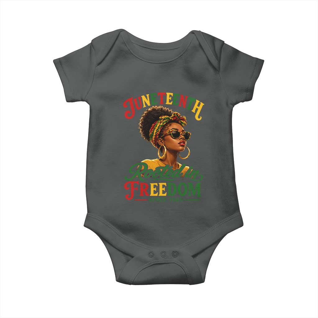 Juneteenth Rooted In Freedom Since 1865 Baby Onesie Black Women African American