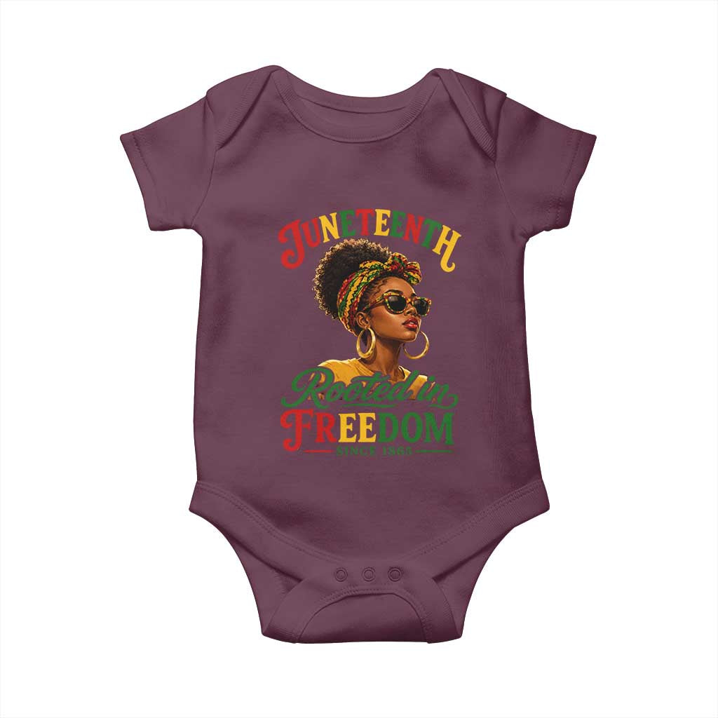 Juneteenth Rooted In Freedom Since 1865 Baby Onesie Black Women African American