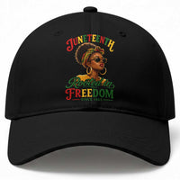 Juneteenth Rooted In Freedom Since 1865 Baseball Cap Black Women African American