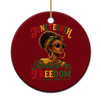 Juneteenth Rooted In Freedom Since 1865 Ceramic Ornament Black Women African American
