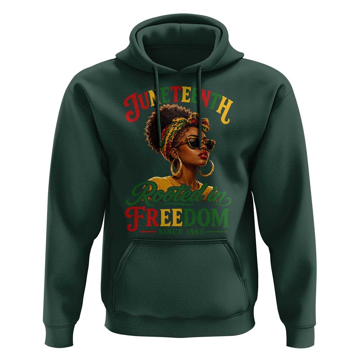 Juneteenth Rooted In Freedom Since 1865 Hoodie Black Women African American