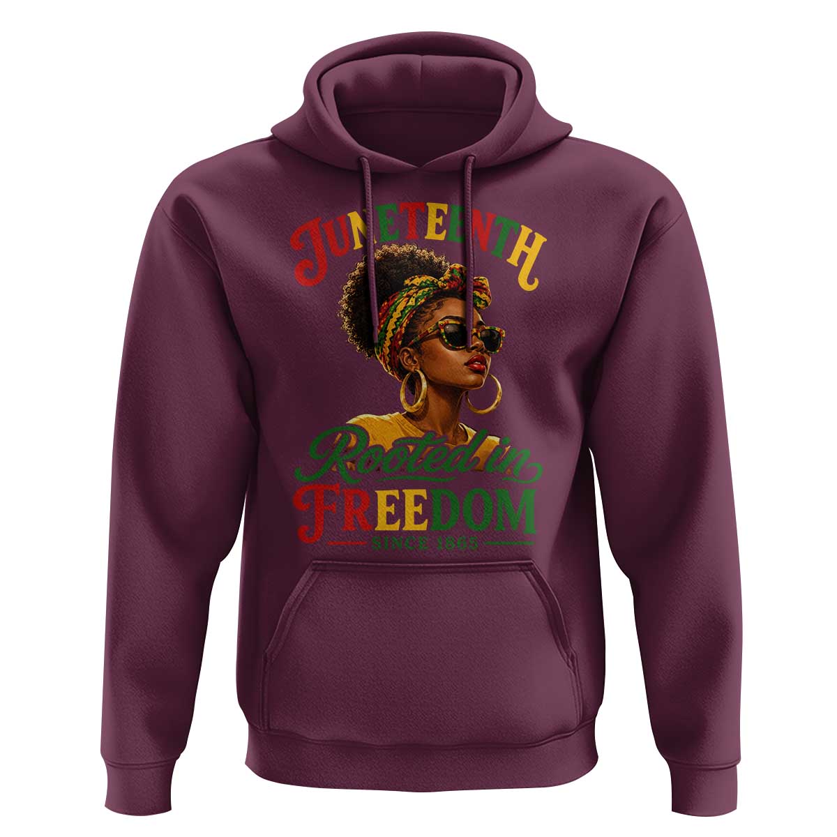 Juneteenth Rooted In Freedom Since 1865 Hoodie Black Women African American