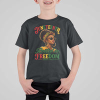Juneteenth Rooted In Freedom Since 1865 T Shirt For Kid Black Women African American