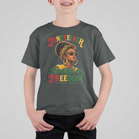 Juneteenth Rooted In Freedom Since 1865 T Shirt For Kid Black Women African American