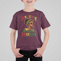 Juneteenth Rooted In Freedom Since 1865 T Shirt For Kid Black Women African American