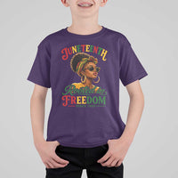 Juneteenth Rooted In Freedom Since 1865 T Shirt For Kid Black Women African American