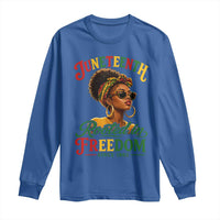 Juneteenth Rooted In Freedom Since 1865 Long Sleeve Shirt Black Women African American