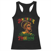 Juneteenth Rooted In Freedom Since 1865 Racerback Tank Top Black Women African American