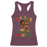 Juneteenth Rooted In Freedom Since 1865 Racerback Tank Top Black Women African American