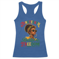 Juneteenth Rooted In Freedom Since 1865 Racerback Tank Top Black Women African American