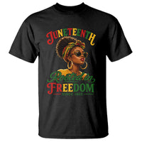 Juneteenth Rooted In Freedom Since 1865 T Shirt Black Women African American