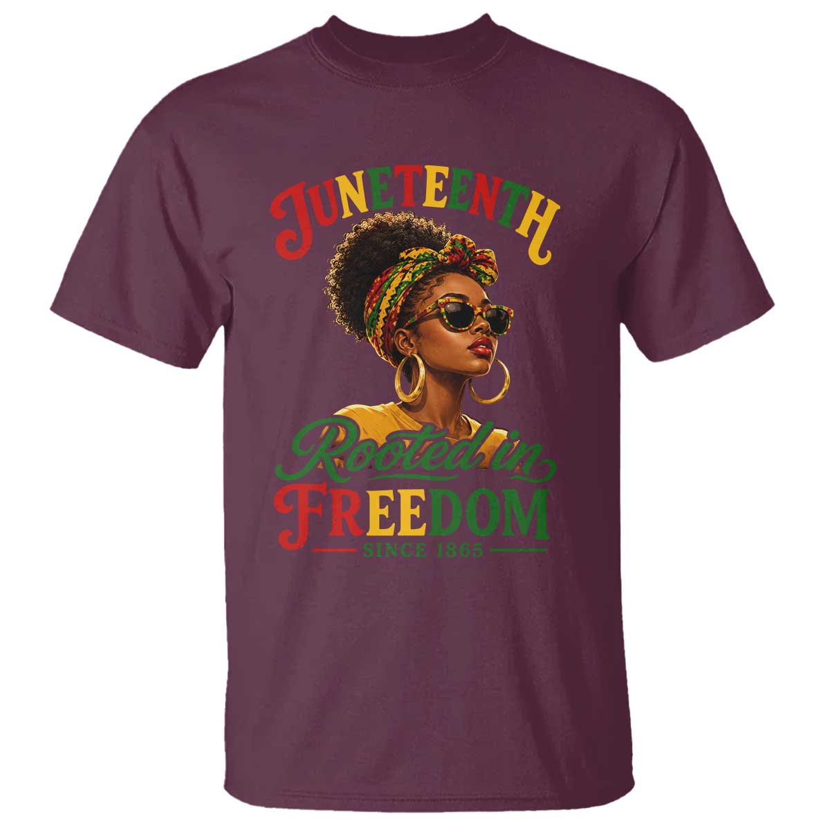 Juneteenth Rooted In Freedom Since 1865 T Shirt Black Women African American