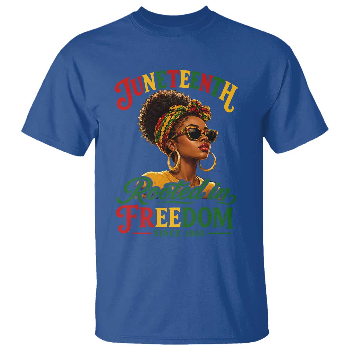 Juneteenth Rooted In Freedom Since 1865 T Shirt Black Women African American