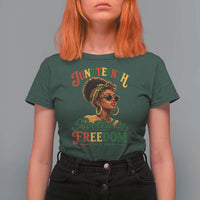 Juneteenth Rooted In Freedom Since 1865 T Shirt For Women Black Women African American