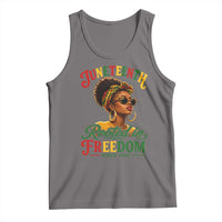 Juneteenth Rooted In Freedom Since 1865 Tank Top Black Women African American