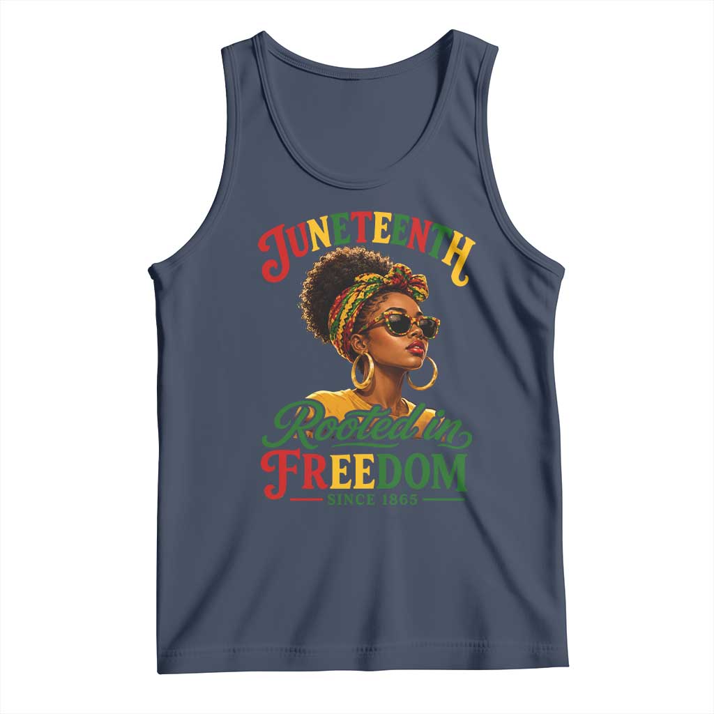 Juneteenth Rooted In Freedom Since 1865 Tank Top Black Women African American