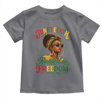 Juneteenth Rooted In Freedom Since 1865 Toddler T Shirt Black Women African American