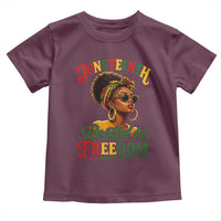 Juneteenth Rooted In Freedom Since 1865 Toddler T Shirt Black Women African American