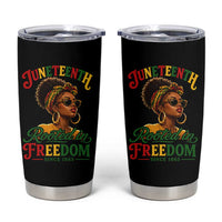 Juneteenth Rooted In Freedom Since 1865 Tumbler Cup Black Women African American