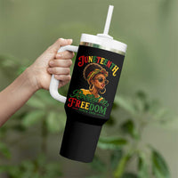 Juneteenth Rooted In Freedom Since 1865 Tumbler With Handle Black Women African American