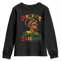 Juneteenth Rooted In Freedom Since 1865 Youth Sweatshirt Black Women African American