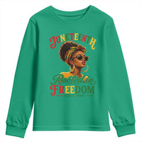 Juneteenth Rooted In Freedom Since 1865 Youth Sweatshirt Black Women African American