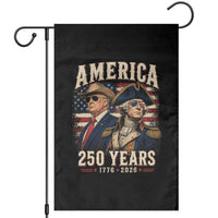 250th Anniversary USA George Washington and US Nations Leader Garden Flag America 250 Years 1776 2026