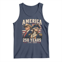 250th Anniversary USA George Washington and US Nations Leader Tank Top America 250 Years 1776 2026